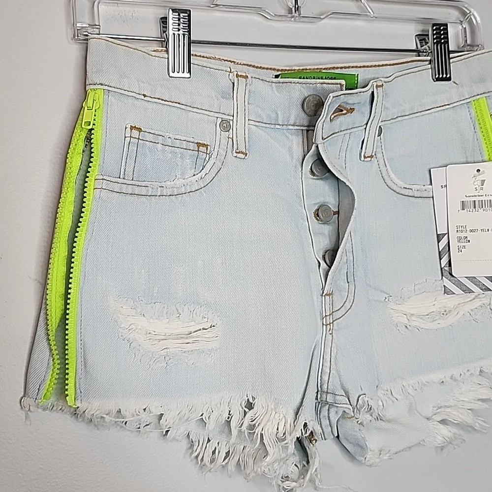 Sandrine Rose by Free People side zipper shorts size 24